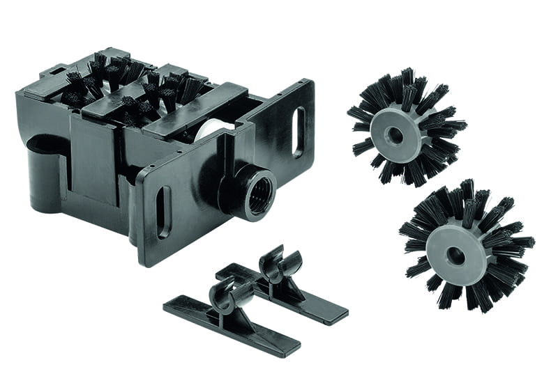 Universal-Bürstenschmierbox inkl. 4 Bürsten & 5 Distanzstücke