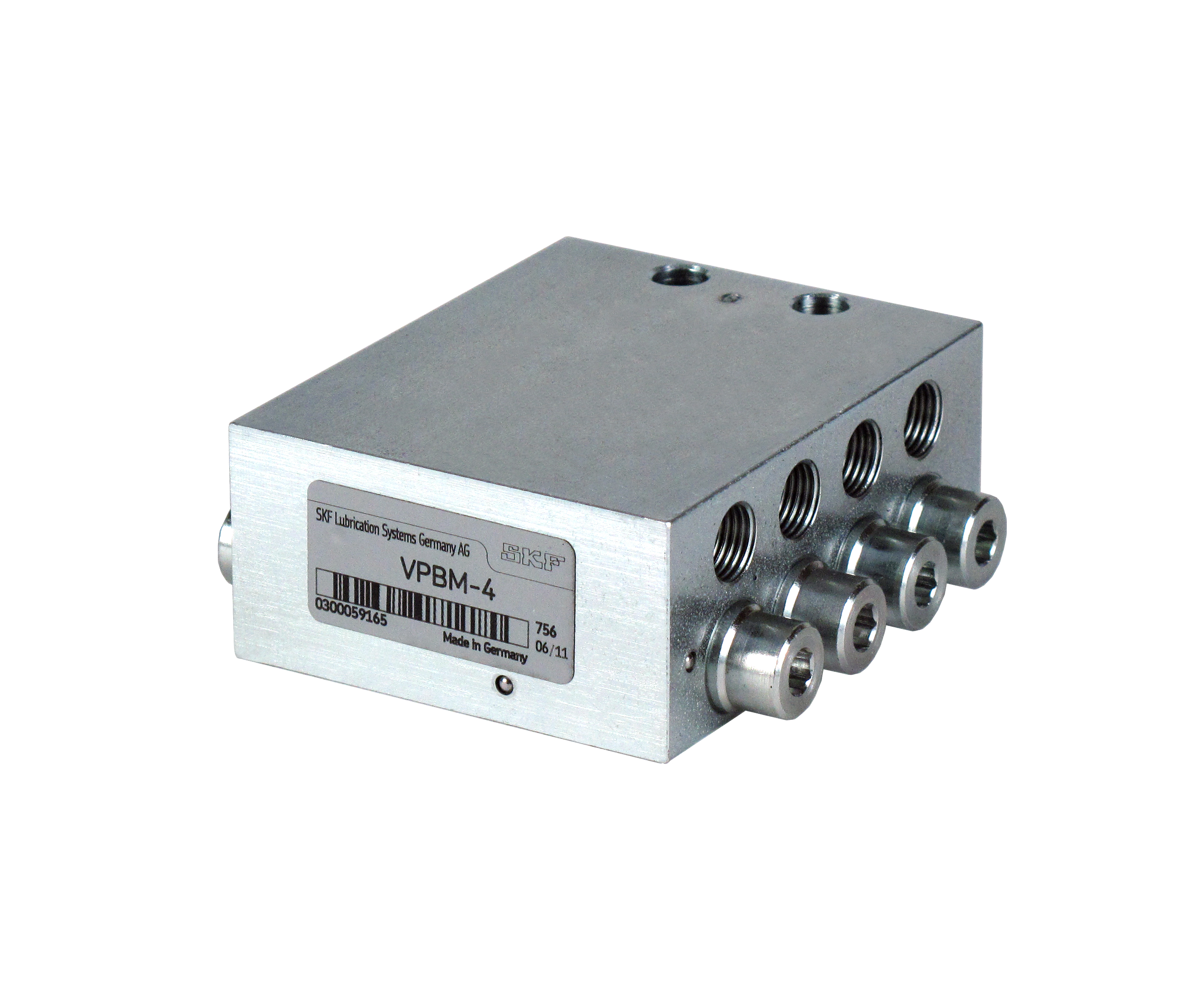 Progressivverteiler VPBM-5 mit 10 Schmieranschlüssen