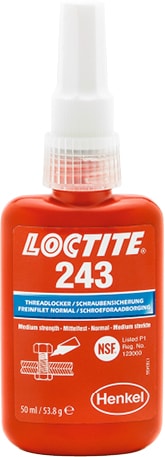 50 ml Flasche Loctite 243 Gewindedichtmittel (mittelfest)