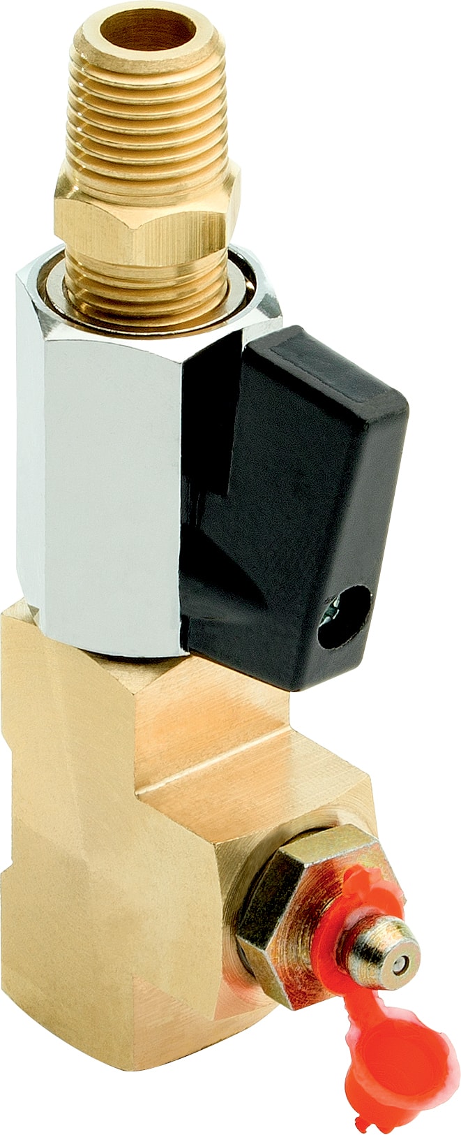 Spülanschluss mit manuellem Kugelventil G1/4i