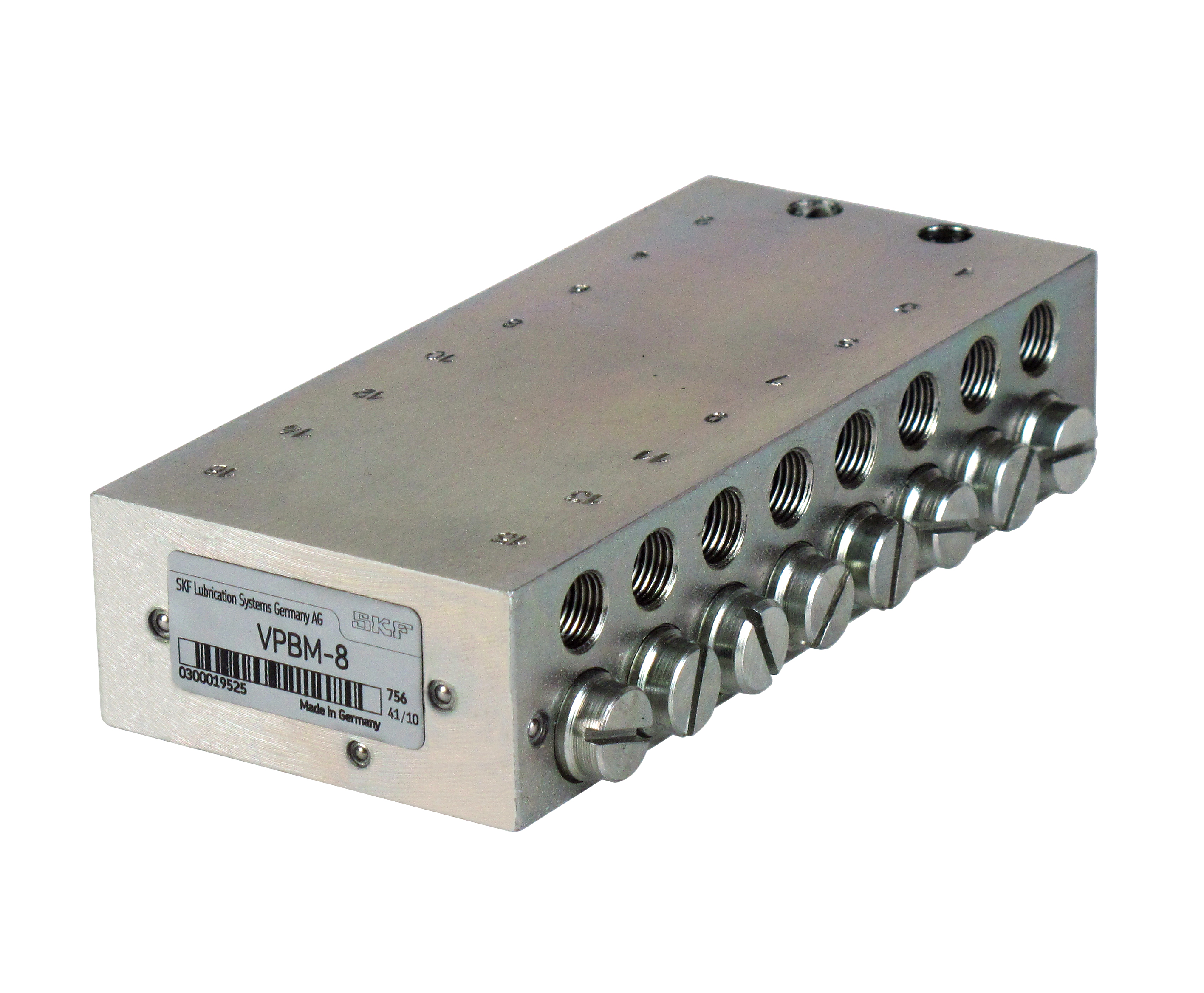 Progressivverteiler VPBM-10 mit 20 Schmieranschlüssen