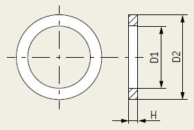 Flachdichtringe Kupfer