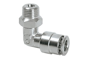 Schlauchanschluss M10x1a steckbar 90° drehbar - 6 mm